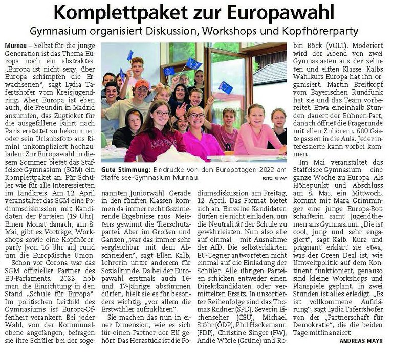 Infoangebote Europawahl