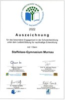 Umweltschule Auszeichnung, 2022